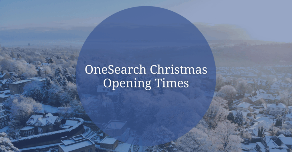 OneSearch Christmas Opening Times