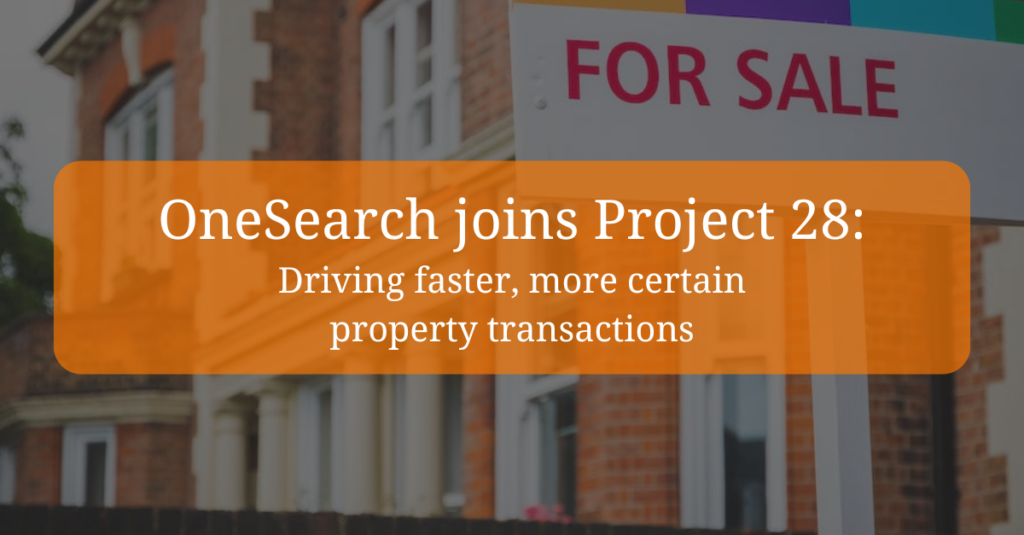 OneSearch joins Project 28: Working together to reshape the homebuying process Image