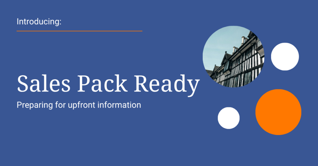 Preparing for upfront information: Introducing Sales Pack Ready